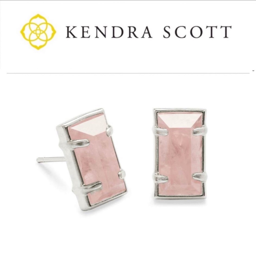 🆕 PAOLA Rectangular Statement Stud SLV/RSQ